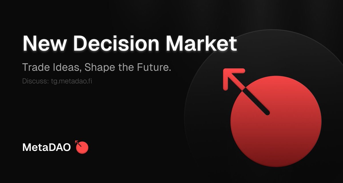 MetaDAOProject's tweet image. 🚨 New Proposal! 🚨

@metaproph3t has proposed minting and selling up to 2M $Meta tokens on behalf of MetaDAO at or above market price.

Read the full proposal and trade it below ⏬