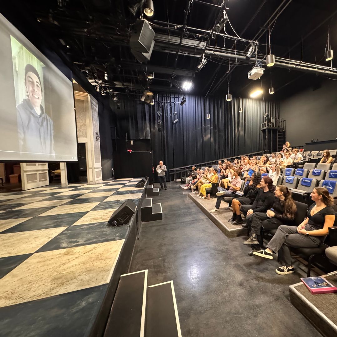 APUTHEATER's tweet photo. Opening night before the curtain rose, the cast was thrilled beyond belief to receive an inspiring, personal video message from Derek Klena, the Broadway star who originated the role of Demetri in Anastasia. Derek shared a wonderful message of encouragement. https://t.co/0JWgeRNyhS