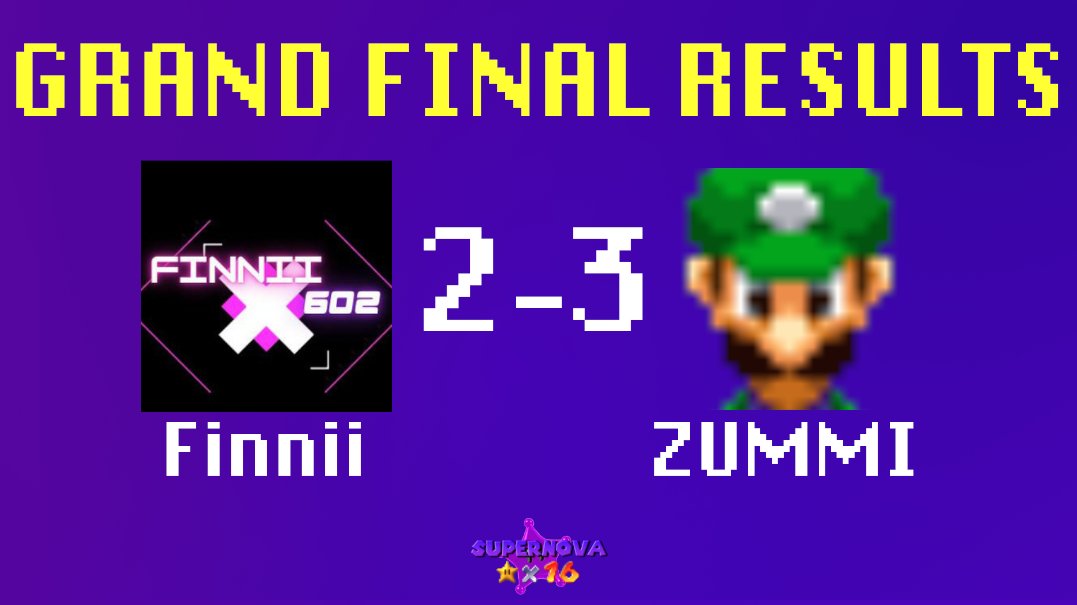 Supernova64T's tweet photo. And with that, Supernova 16 (2025) has concluded. Once again, we crown ZUMMI as our grand champion after a very tough match against Finnii!

Thank you to everyone who played, watched or otherwise enjoyed. We hope to see you again next summer!

- choco https://t.co/xnoDwQVQVZ