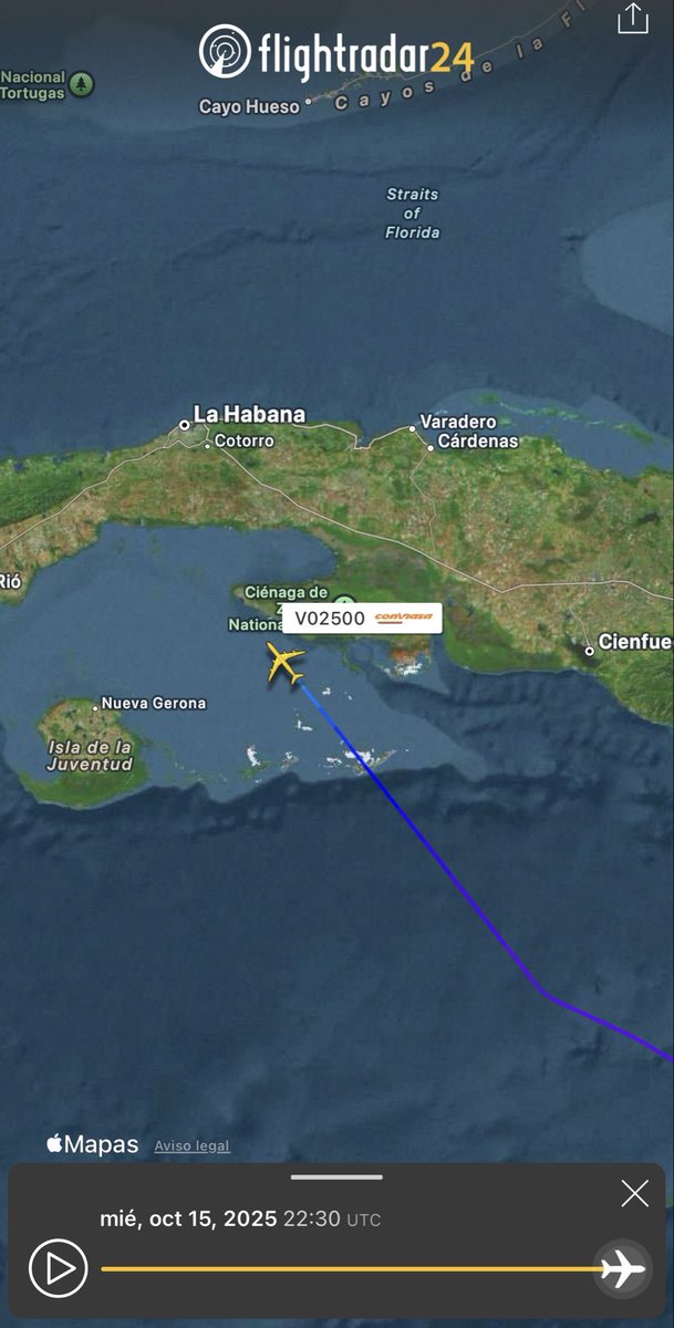 BCN_Plus's tweet photo. URGENTE 🚨 |
El avión presidencial del régimen de Maduro, el #YV1004 está aterrizando justo ahora en La Habana, Cuba. El avión apagó el radar antes del aterrizaje.
Maduro sabe que Trump va por el, está asustado y probablemente esté huyendo. https://t.co/FiNEA1cHus