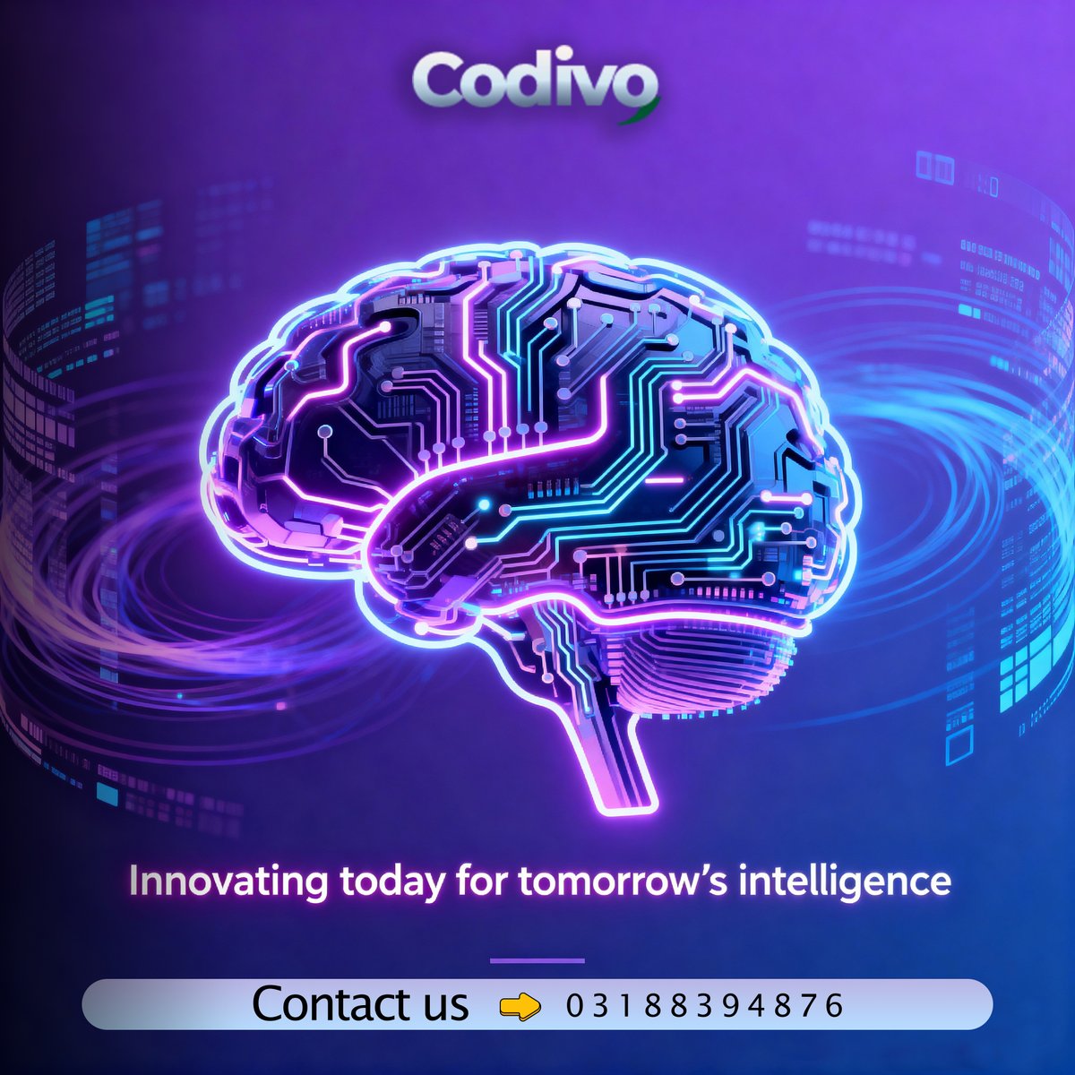 _codivo's tweet image. 🤖 Innovation Starts Here.
Codivo blends creativity with AI to design solutions that think smarter. Transform your business with artificial intelligence and automation. 🚀
#Codivo #AI #ArtificialIntelligence #Innovation #Automation #TechSolutions #FutureTech #DigitalInnovation