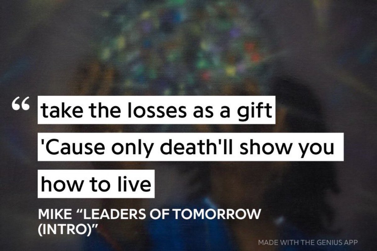 these lines from MIKE will stay with me forever.