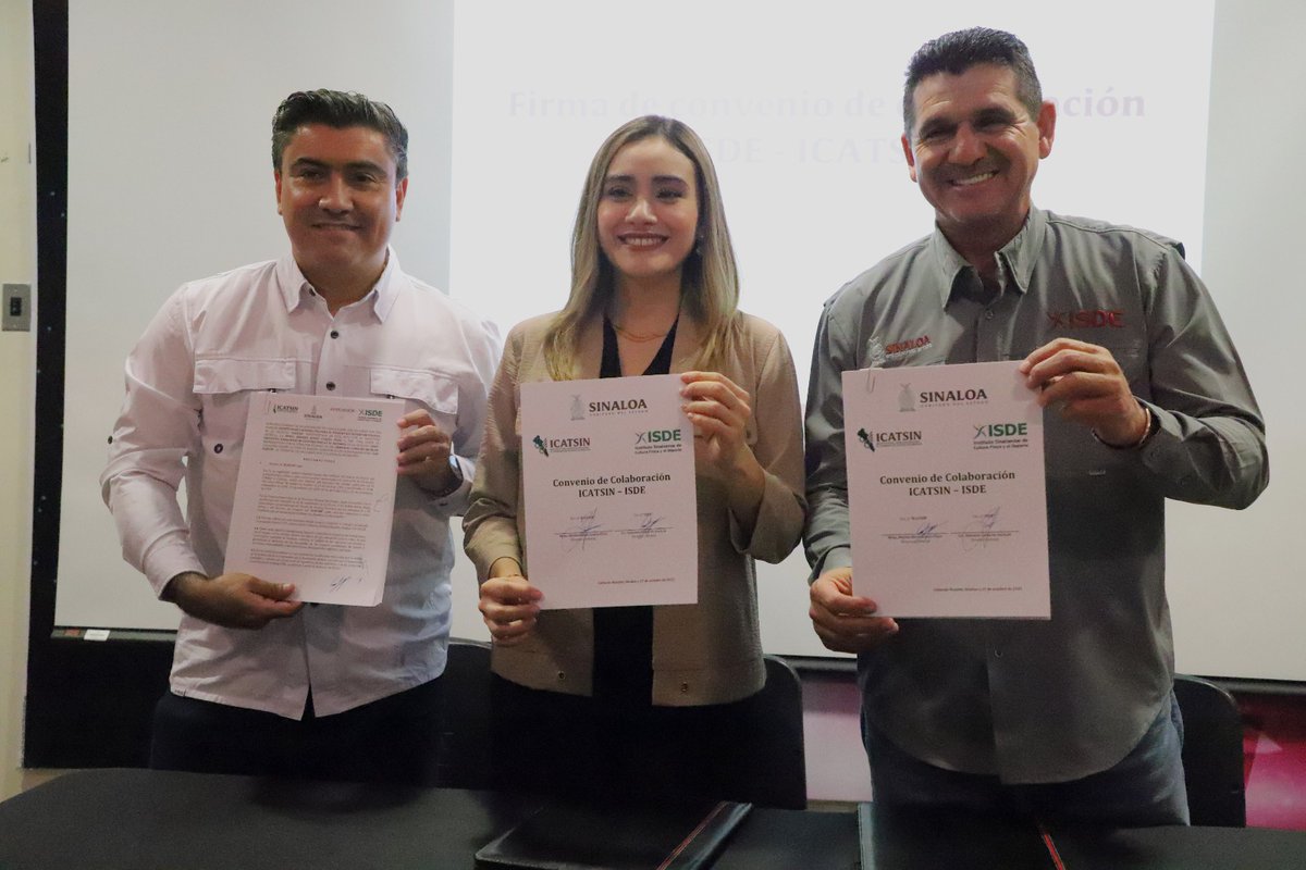 Firman convenio de colaboración ISDE E ICATSIN para fortalecer la capacitación del personal isde.gob.mx/noticias/firma…