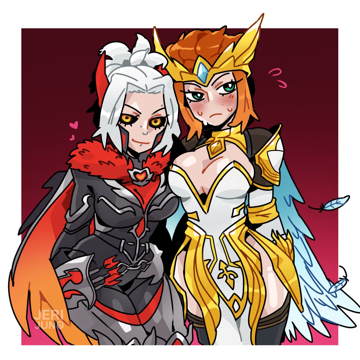 Angel or Devil. . .? 😈
[ #Overwatch2 #Overwatch2fanart #Freja ]