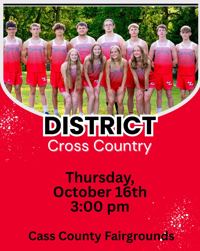 We host district cross country tomorrow at the fairground. Support our amazing athletes as they look to qualify for state! Good luck!