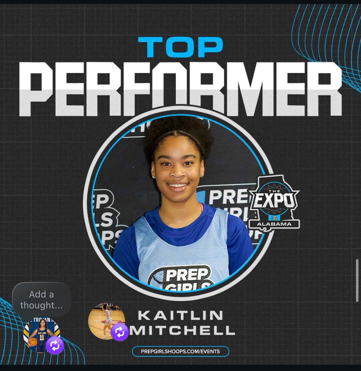 Huge thanks to <a href="/pghalabama/">Prep Girls Hoops Alabama</a>! The Expo was an incredible experience! <a href="/STJWBB/">Saint James Trojans WBB</a> <a href="/PrepGirlsHoops/">Prep Girls Hoops 🏀</a> <a href="/ALSoStarz/">AL Southern Starz</a> <a href="/ArtaviusBogan/">Coach Art Bogan</a>