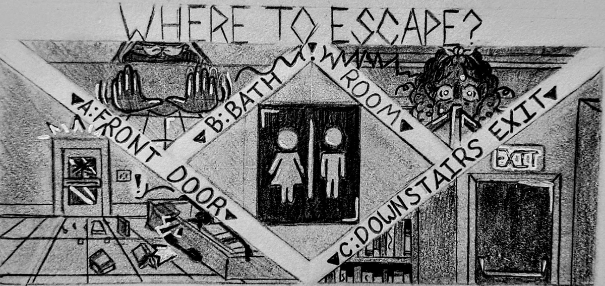 AlexSCM03's tweet image. Hey guys, here is Swiped Off: Prologue Part 3 (Option 1 since no one voted)! It might take some time to draw the next one due to it being 3 options this time, but I hope you enjoy it! Don't forget to choose your option below!🔪🔪🩸💔💋
#horror #comic #cyoa #poll