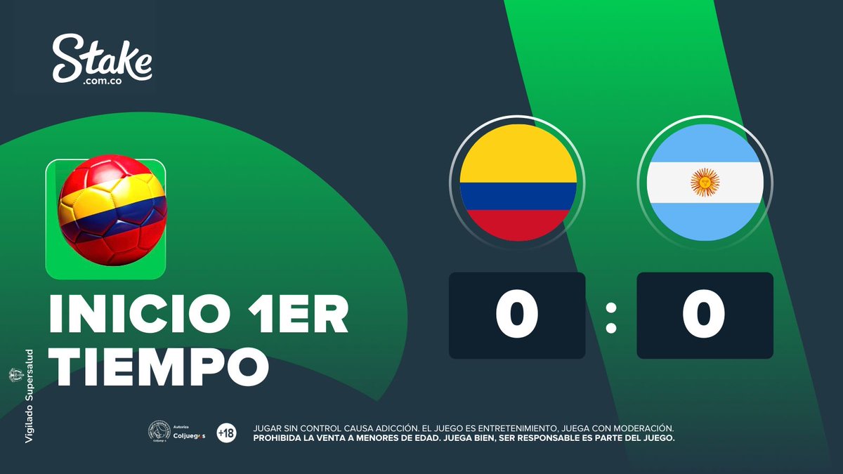 StakeColombia's tweet photo. 🇨🇴🇦🇷 Comienza un duelo histórico en las semifinales del mundial Sub 20 entre Colombia y Argentina. 

💰 Y por eso hoy tendremos 5 freebets de $10.000 para Stakers aleatorios que acierten el resultado final del partido ⚽️
 
Juega aquí  https://t.co/b0ZOCpJnyS https://t.co/EtRTxzNdzD