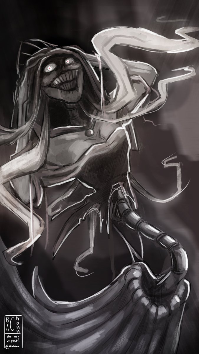 Rinchouu's tweet image. #SLAYTOBER #SLAYTOBER2025 #Slaytheprincess Day 15 - The Wraith