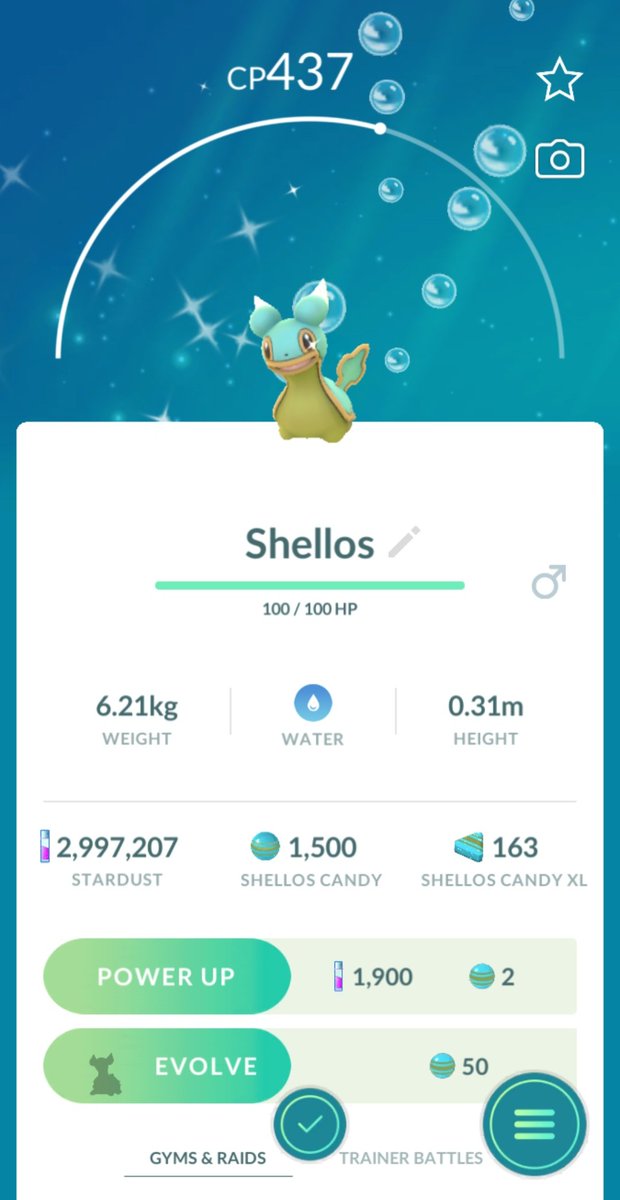 sarahhayman86's tweet image. Finally got the update 👊
And first shiny of level 70 

 #ポケモンGO #PokemonGo #Shellos