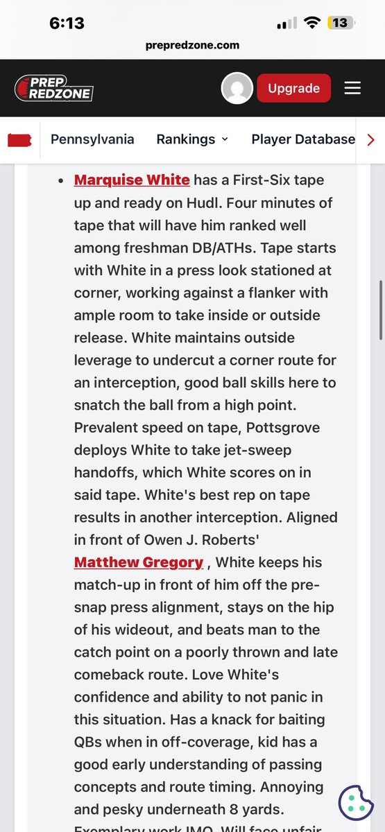 Thanks for the write up! <a href="/PRZVicCastillo/">VicCastilloPRZ</a> <a href="/PrepRedzonePA/">Prep Redzone Pennsylvania</a>