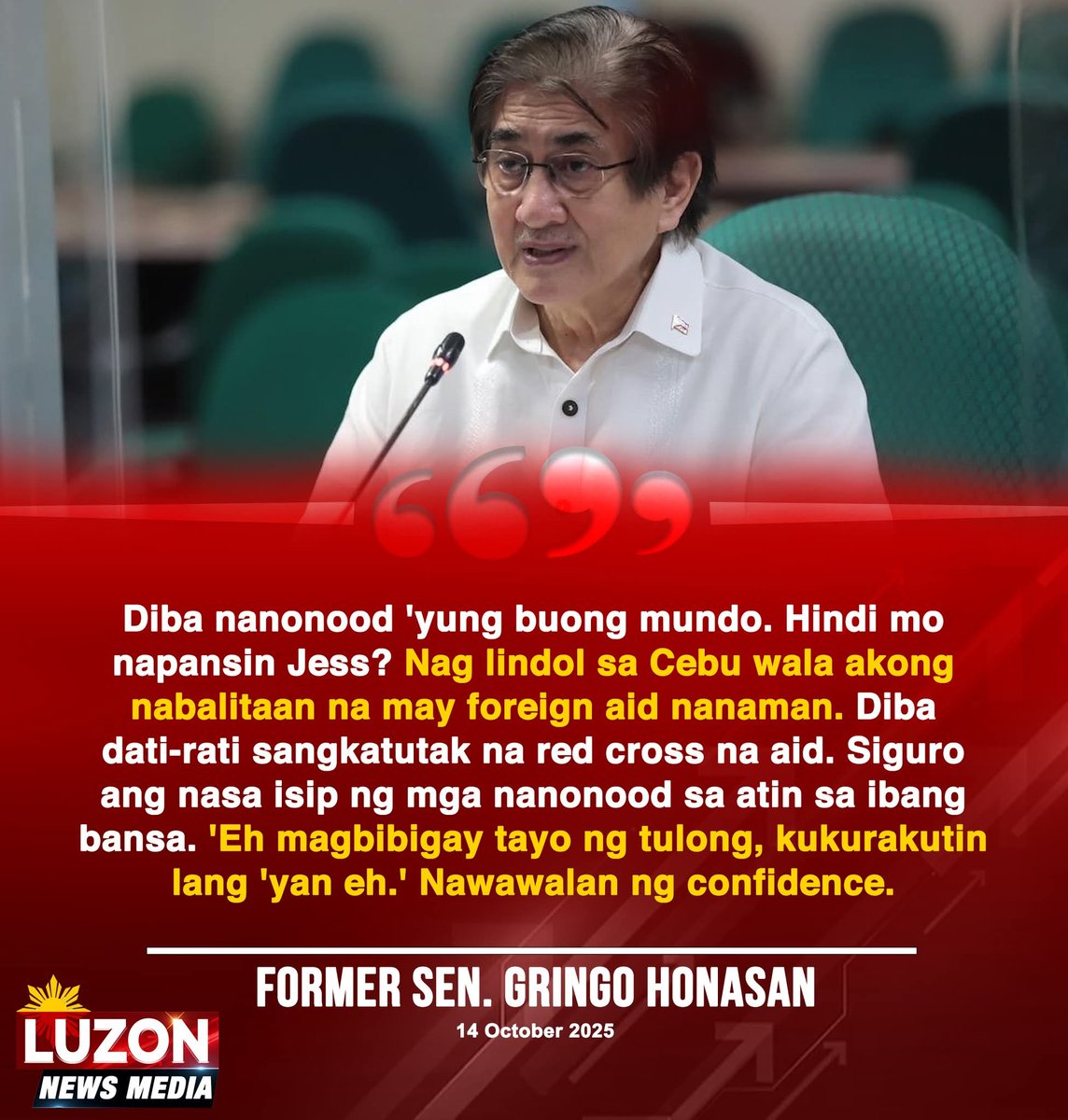 Anyone remember what happened to the American aid for Yolanda survivors and what Rinky Dinky did to them? 

Sounds familiar right?