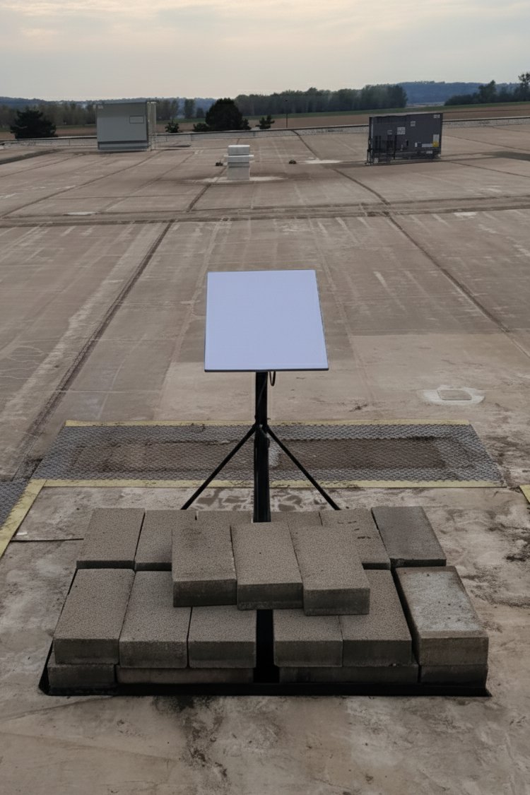 ProSatNetworks's tweet image. Starlink business installation in Missouri. Satellite dish removal and replaced with a @Starlink Performance Gen3. BEFORE &amp;amp; AFTER 🔥🔥📡📡🌎📡📡🔥🔥 (waste not want not on cinder blocks)