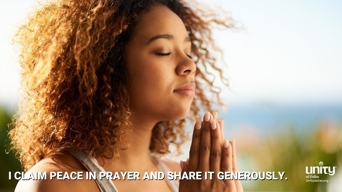 UnityDallas's tweet image. Inner Peace
“I CLAIM PEACE IN PRAYER AND SHARE IT GENEROUSLY.”– Dailyword.com
#DailyWord #Unity #UnityDallas #InnerPeace