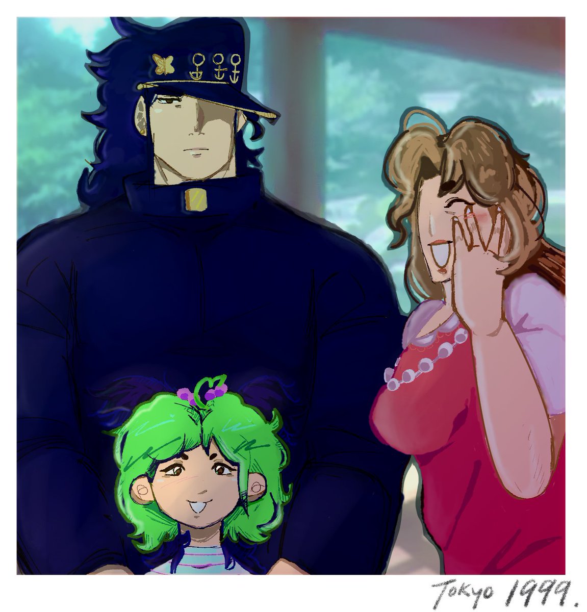 (#jjba) visiting grandma and grandpa