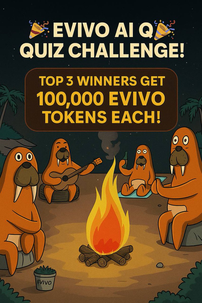 EVIVO_ASS's tweet image. 🚨EVIVO AI QUIZ CHALLENGE IS HERE! 🎉

Think you’re an #EvivoAI expert?👀
Answer 5 quick questions, tag 2 friends &amp;amp; prove it!💪

📅Quiz Date: 17th October, 2025
🏆Top 3 winners get 100,000 $EVIVO tokens each!💰
⚡Accuracy + speed = victory
Let’s see who really knows Evivo best!😎