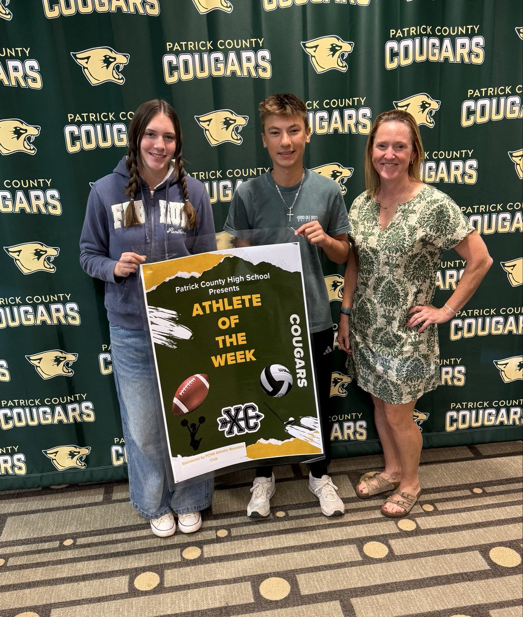 Started something new at PCHS with Athlete of the week!  Congratulations to Camille And Ben!