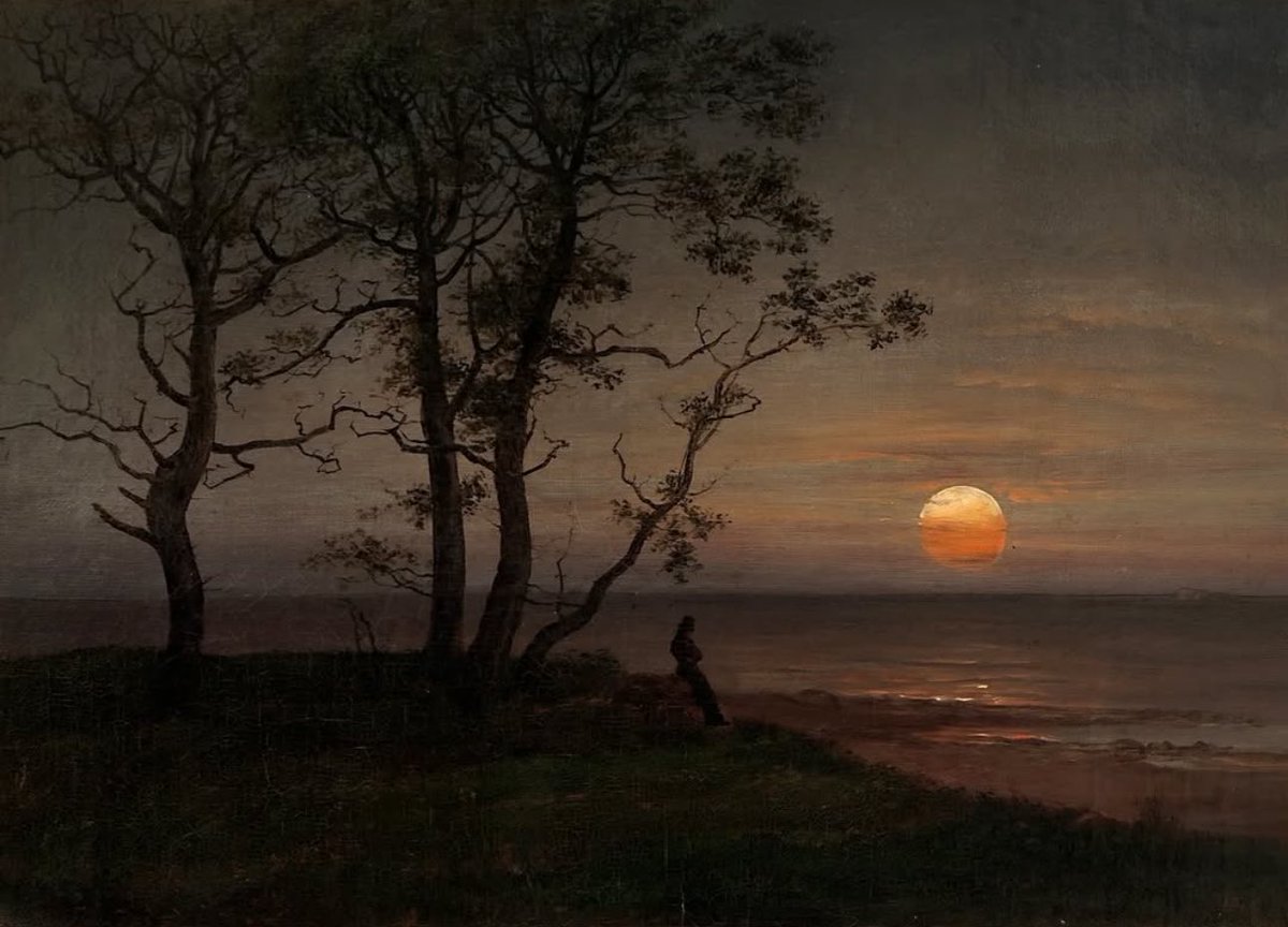 "Man Meditating by the Sea"
painted by Johan Christian Dahl (1788-1857)