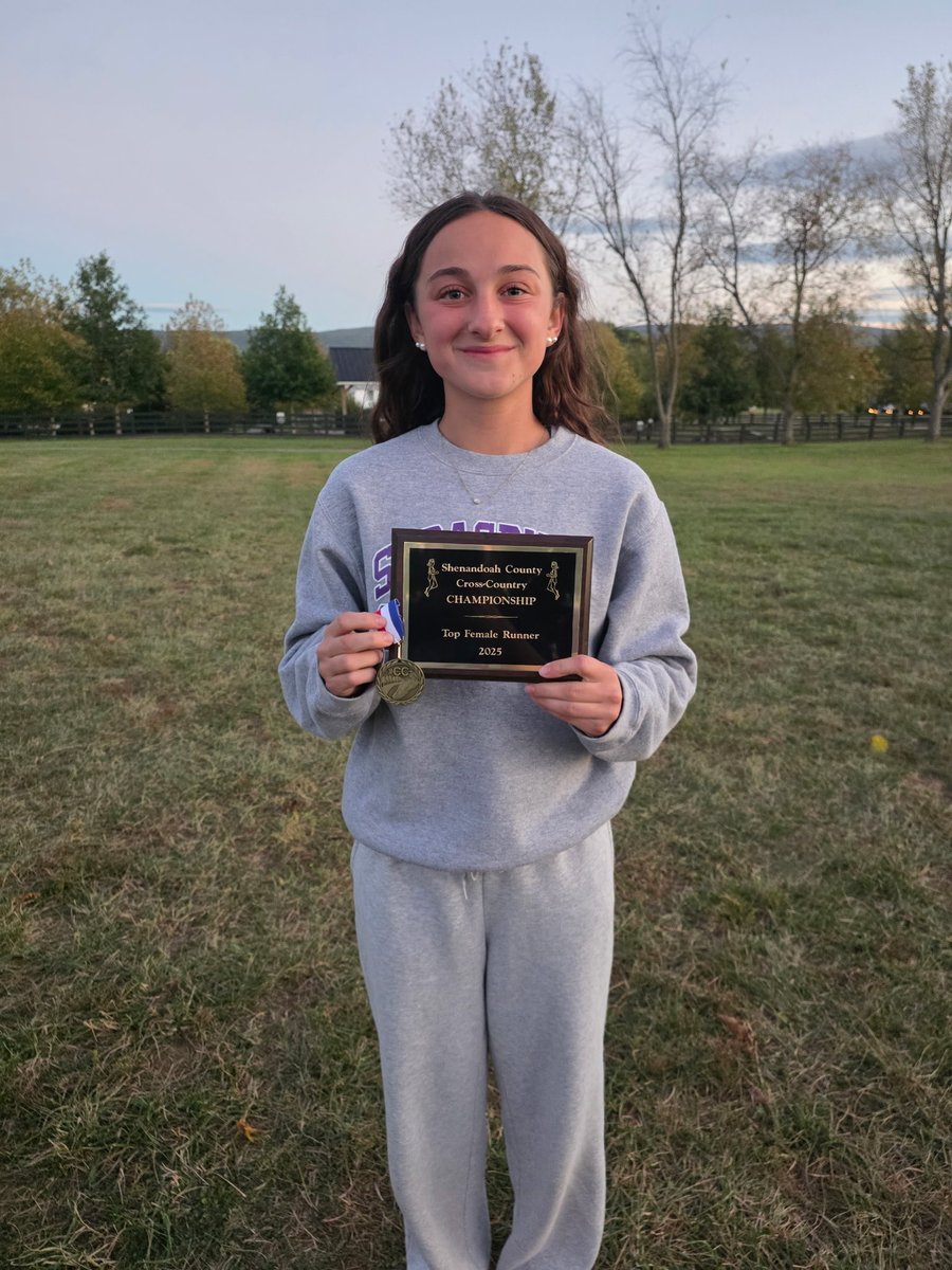 SHSRamathletics's tweet photo. Congratulations to Piper Dellinger (Individual champion), Emily Gorrell and Hannah Logan for earning All County today at the SCPS XC Championships! https://t.co/LB3aJIwlix