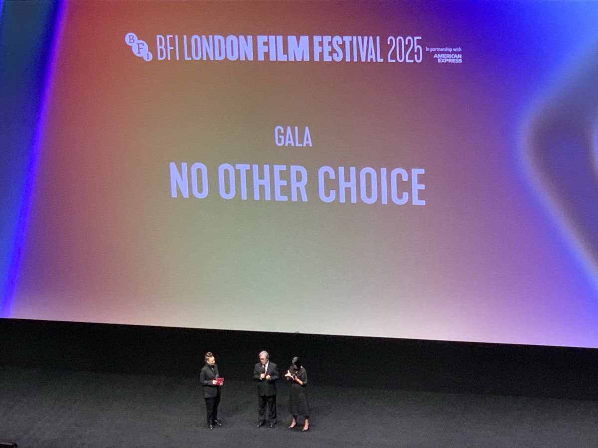 #NoOtherChoice from #ParkChanWook (who was at the screening) was our 9th #LFF2025 film.    Funny, tense, charmingly absurd, well-acted and well-observed. Brilliant dynamic in the central family. Long, but didn’t seem it.  Our #LFF highlight so far.