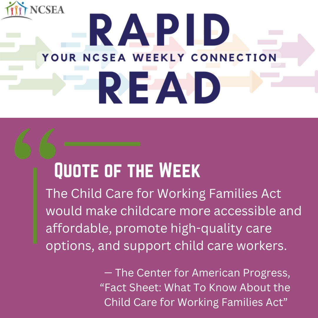 This week's NCSEA Rapid Read: 
conta.cc/4qbYtHt 

Includes upcoming event:
Web Talk November 20 @ 2 pm ET
Behind the Uniform: A Child Support View of Military Compensation Veteran Benefits, and Tricare
online.ncsea.org/events/upcomin…

And more!