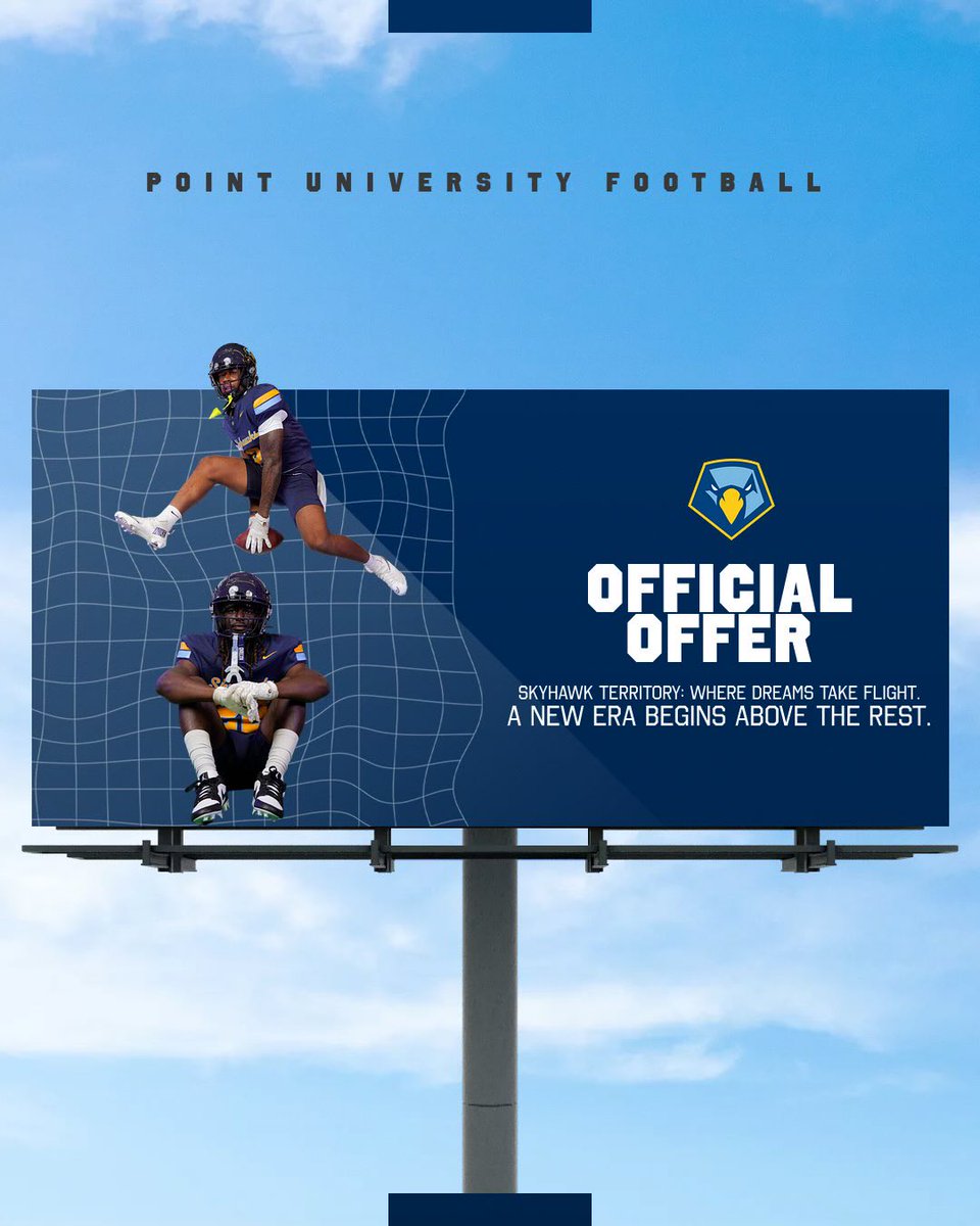 blessed to receive an offer from point university!!
<a href="/PointFootball/">Point University Football</a> <a href="/CoachHayesJr/">Donald Ross Hayes JR</a> 
<a href="/TroupRecruitz/">Troup Recruitz</a> <a href="/JC_PUNISHER_GA/">J.C._COPELAND</a>  <a href="/CoachWalker1911/">Mario Walker</a> <a href="/MikeTownson3/">Mike Townson</a>  <a href="/BigFaceSportss/">BigFaceSports, (Recruiting & Scouting)</a>