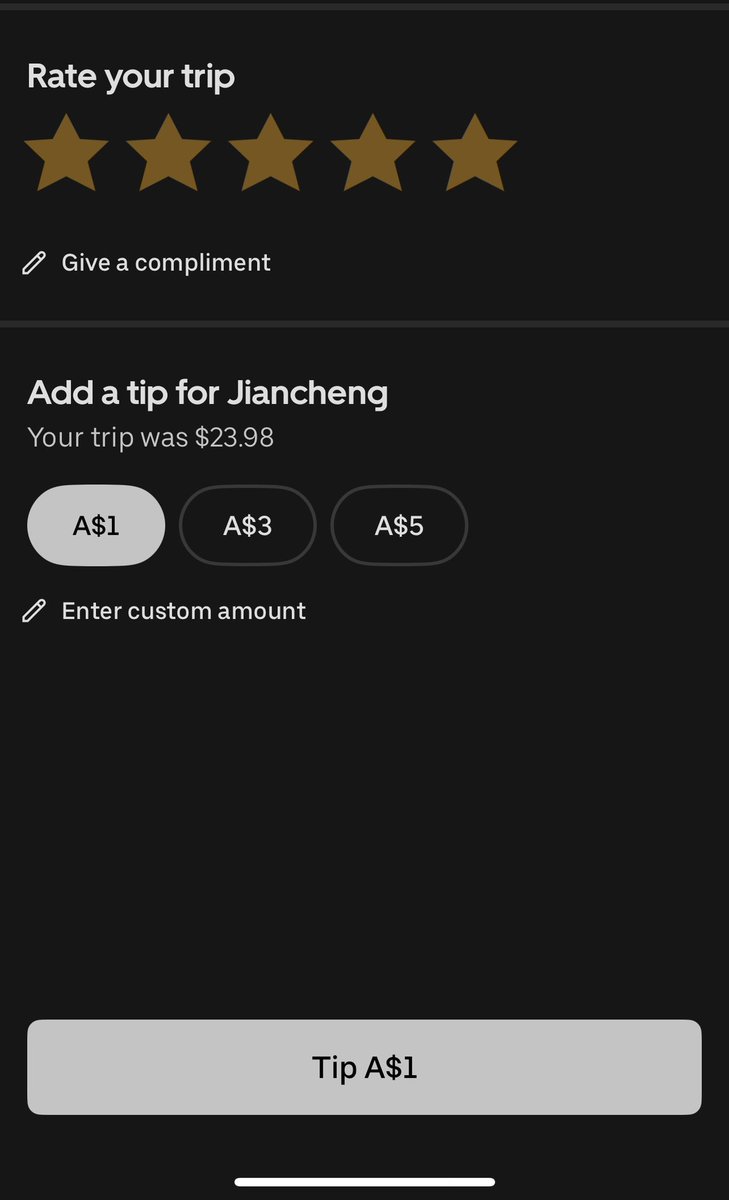 Hey <a href="/Uber/">Uber</a> <a href="/Uber_Support/">Uber Support</a> why am I being forced to tip in order to rate a driver now? There is no option to skip tipping…and if I x out the rating doesn’t save. #Sneaky