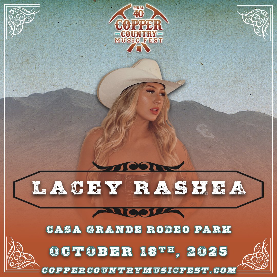 🎶 Get ready Casa Grande, the FIRST Pinal 40 Copper Country Music Festival is THIS WEEKEND! We can't wait to see everyone at the Casa Grande Rodeo Ground!