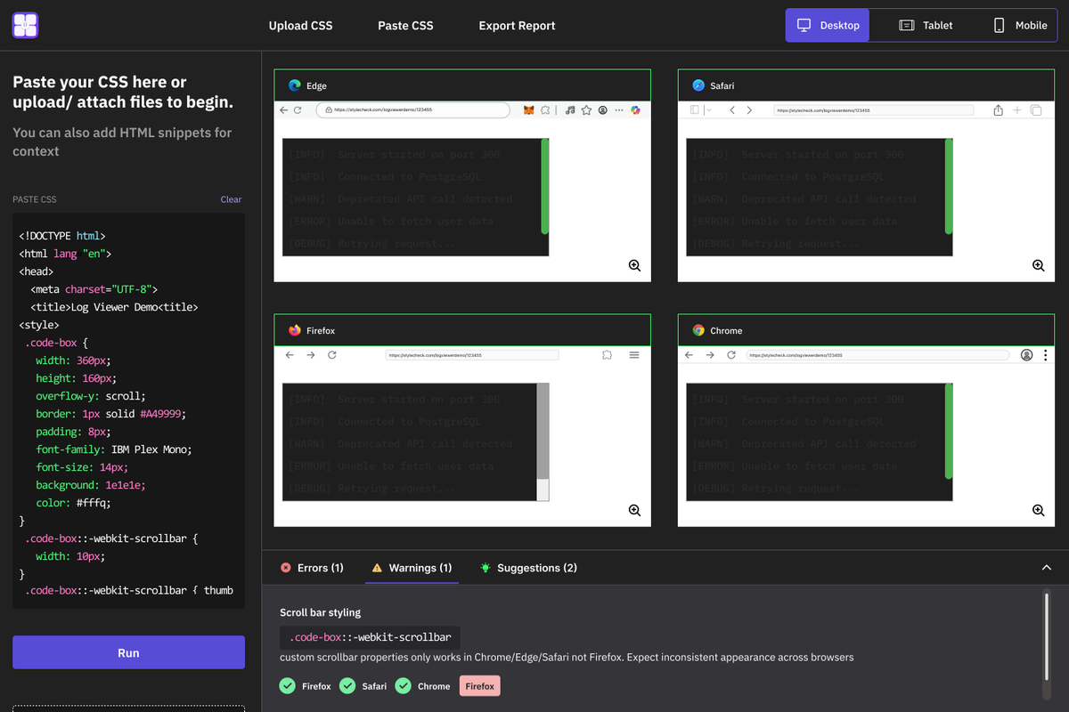 Joe_brendan_'s tweet image. RETWEET!!!
UI UX Designers,
You all know dev tooling is a huge & complex industry
In our ongoing UI UX Design Bootcamp,
Team 3 is designing a Dev tool that cross-tests CSS for Browser compatibility
Tag all the dev tooling companies to hire our designers under this post