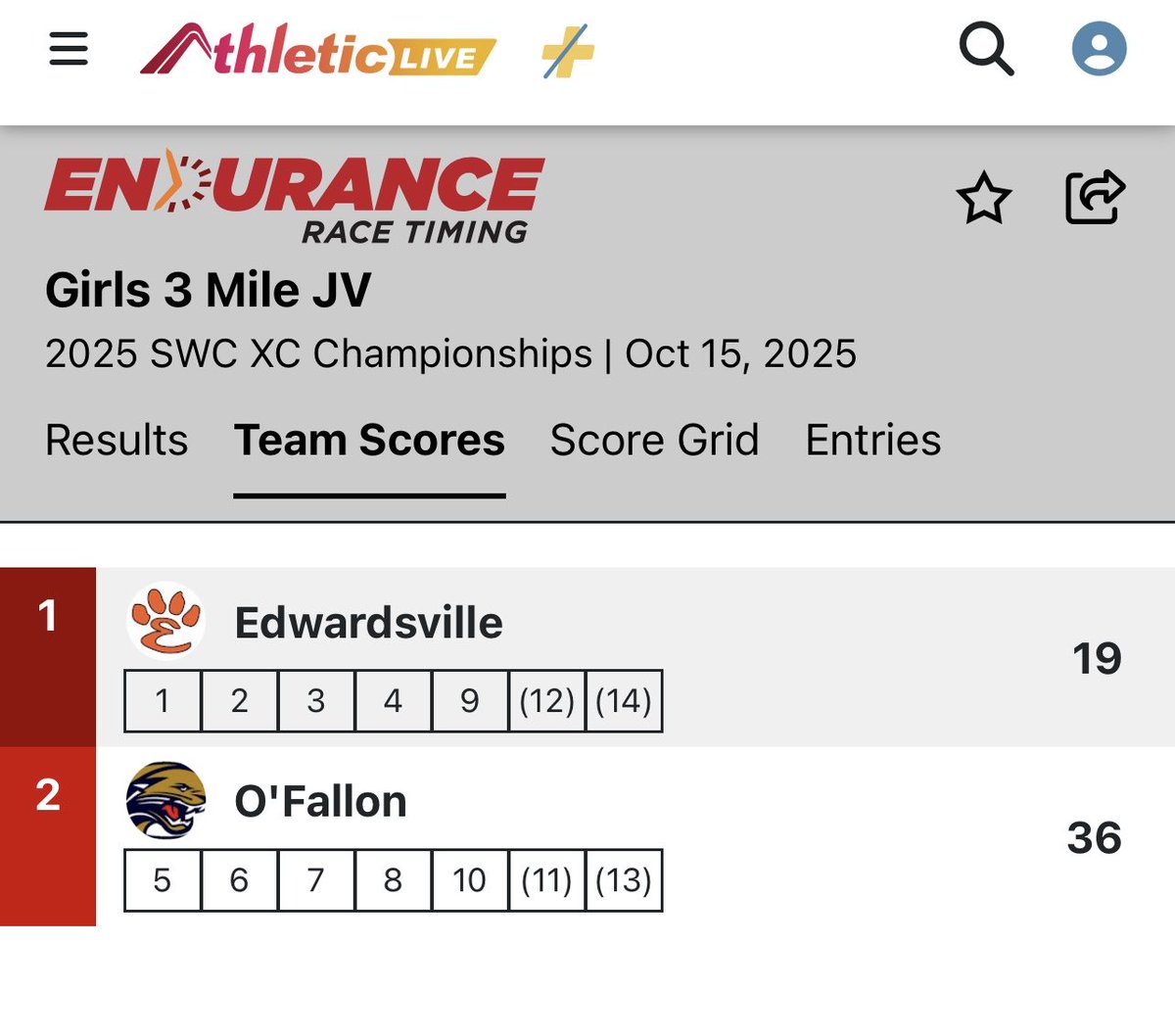 EdwardsvilleXC's tweet image. Congratulations to the EHS XC Tigers for pulling off the Southwest Conference Sweep, winning the Girls and Boys Varsity and JV Divisions!  Way to go, Tigers!!!