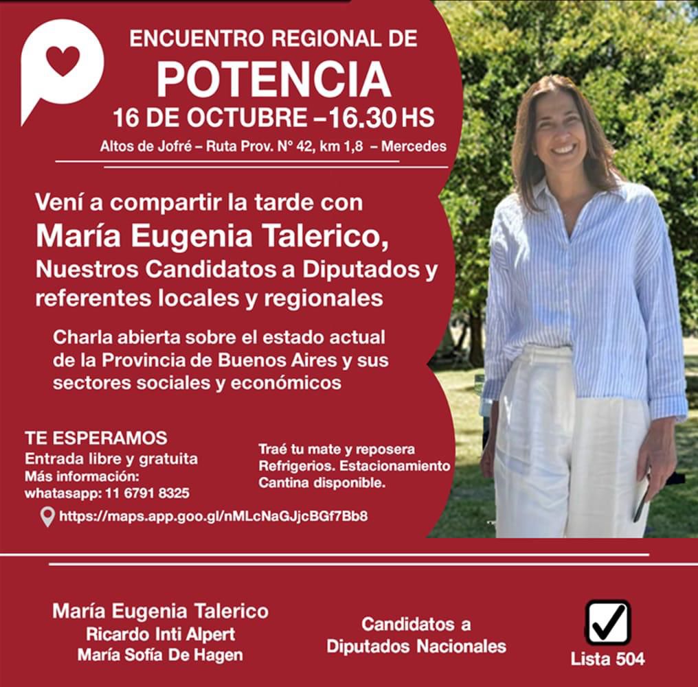 Venían a conocer a <a href="/eugetale/">Maria Eugenia Talerico</a> y escuchar sus propuestas. 
#EsconPotencia 
#Potencia #Lista504