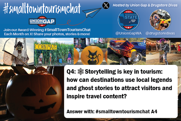 Union Gap (@uniongapwa) on Twitter photo Today's #SmallTownTourismChat with <a href="/drugstoredivas/">Lisa at Drugstore Divas</a> was fast & fun. Here were our first 4 questions. Feel free to post some pics and share still. We will make them part of our #SmallTownTourismChat collage for the month! Today's #SmallTownTourismChat with <a href="/drugstoredivas/">Lisa at Drugstore Divas</a> was fast & fun. Here were our first 4 questions. Feel free to post some pics and share still. We will make them part of our #SmallTownTourismChat collage for the month!
