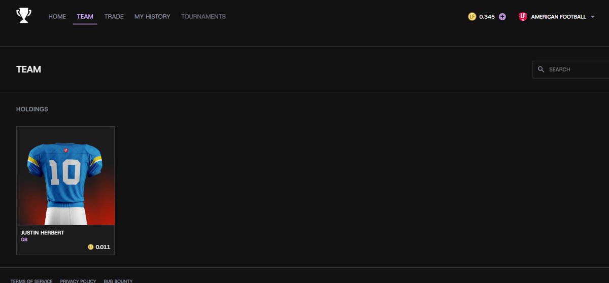 Finally spent time with the new <a href="/leaguesfun/">Leagues.Fun🔺</a> app on <a href="/avax/">Avalanche🔺</a> 🏈

- packs from sold out sale expected to be ready for opening tomorrow

- pay in usdc on avax (micro fees) 💡

- players dropping daily on market for trading (bought 🧠 Herbert shares)

Clean, smooth app, tourneys 👀 👍