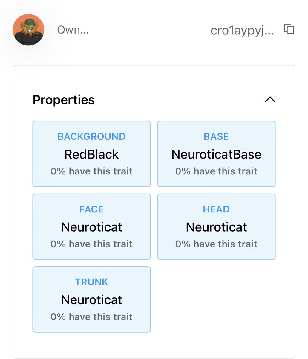 🇨🇦 Marabella ⚜️👻🦁 DarkLord $CRO $LION $MERY (@gabrielmarabel3) on Twitter photo Happy to have mint this Legendary Hand-draw Custom Collab NFT 💎🐱called Neuroticat from <a href="/PuppetzART/">PuppetZ.CDC🎭</a> and <a href="/neuroticatcro/">NeurotiCat</a> !! #Crofam #Cro #Cronos #Cryptocom Happy to have mint this Legendary Hand-draw Custom Collab NFT 💎🐱called Neuroticat from <a href="/PuppetzART/">PuppetZ.CDC🎭</a> and <a href="/neuroticatcro/">NeurotiCat</a> !! #Crofam #Cro #Cronos #Cryptocom
