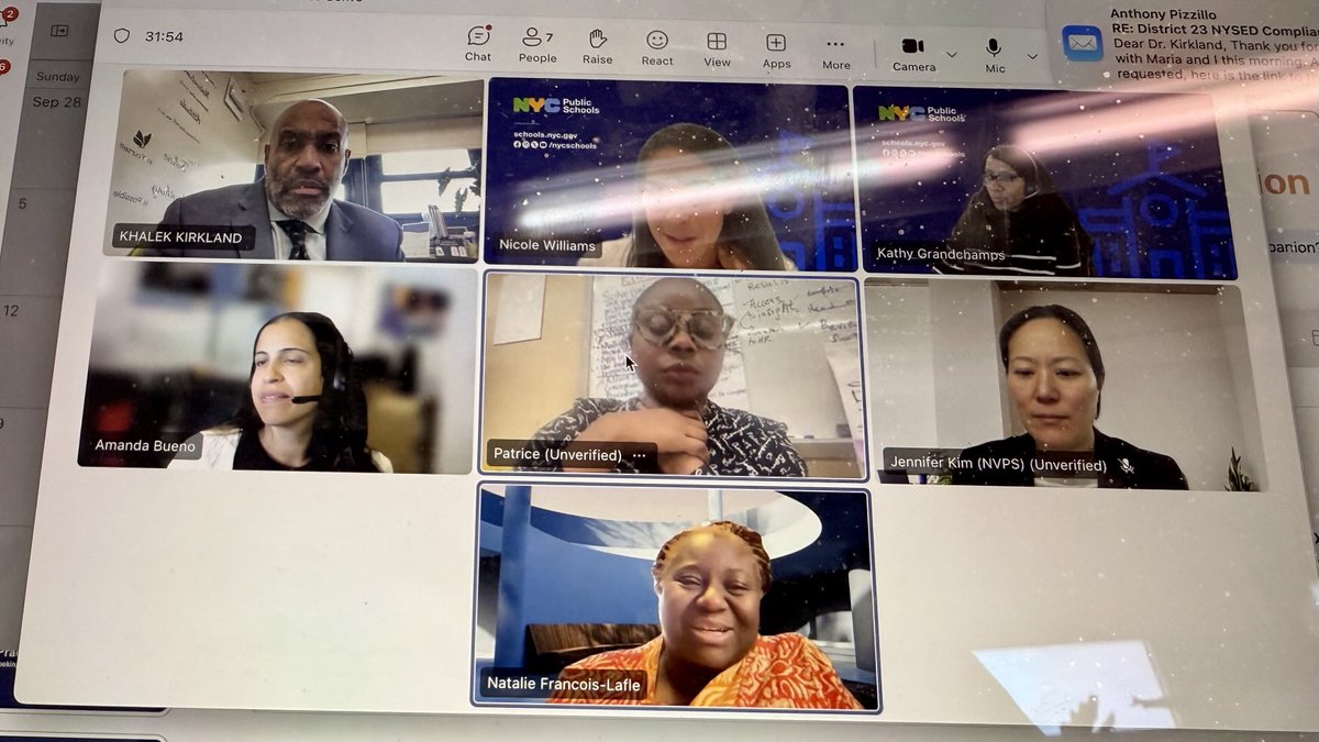 KirklandKhalek's tweet photo. This morning the @D23Rising math team met with the math team @NYCSchools to discuss support for Year 0 districts as we seek to select a new math curriculum for next year. #nycsolves. We are committed to getting full community buy in from all our constituencies https://t.co/ejm3bMfMo0