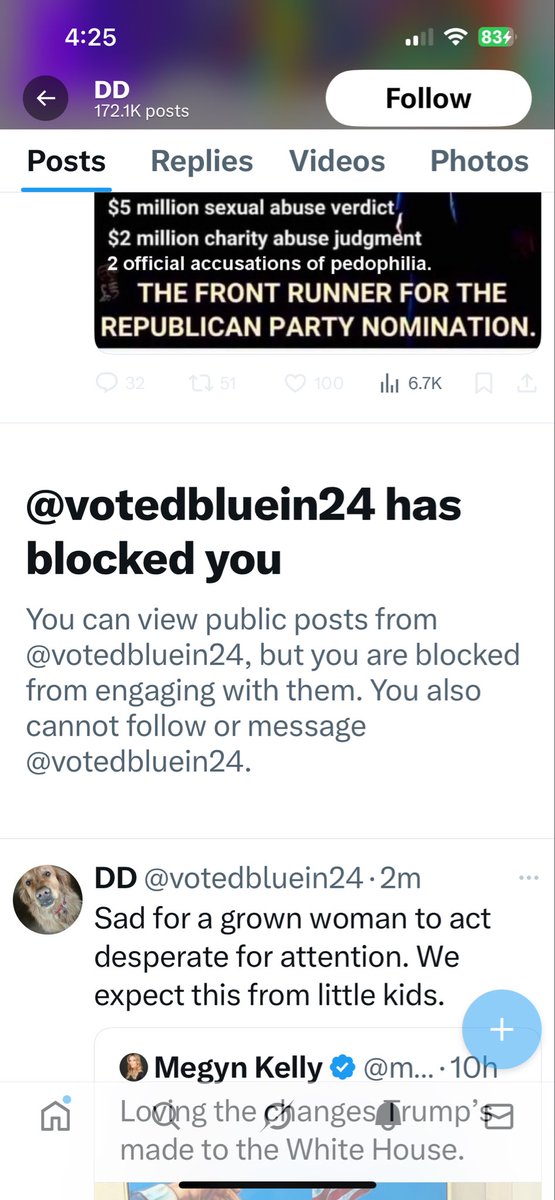 LOVE DEMOCRATS… WHEN YOU TELL THE TRUTH THEN THEY DEFLECT.. INSULT THEN BLOCK.. 
THE PARTY OF TOLERANCE 🤣🤣
COWARDS😎