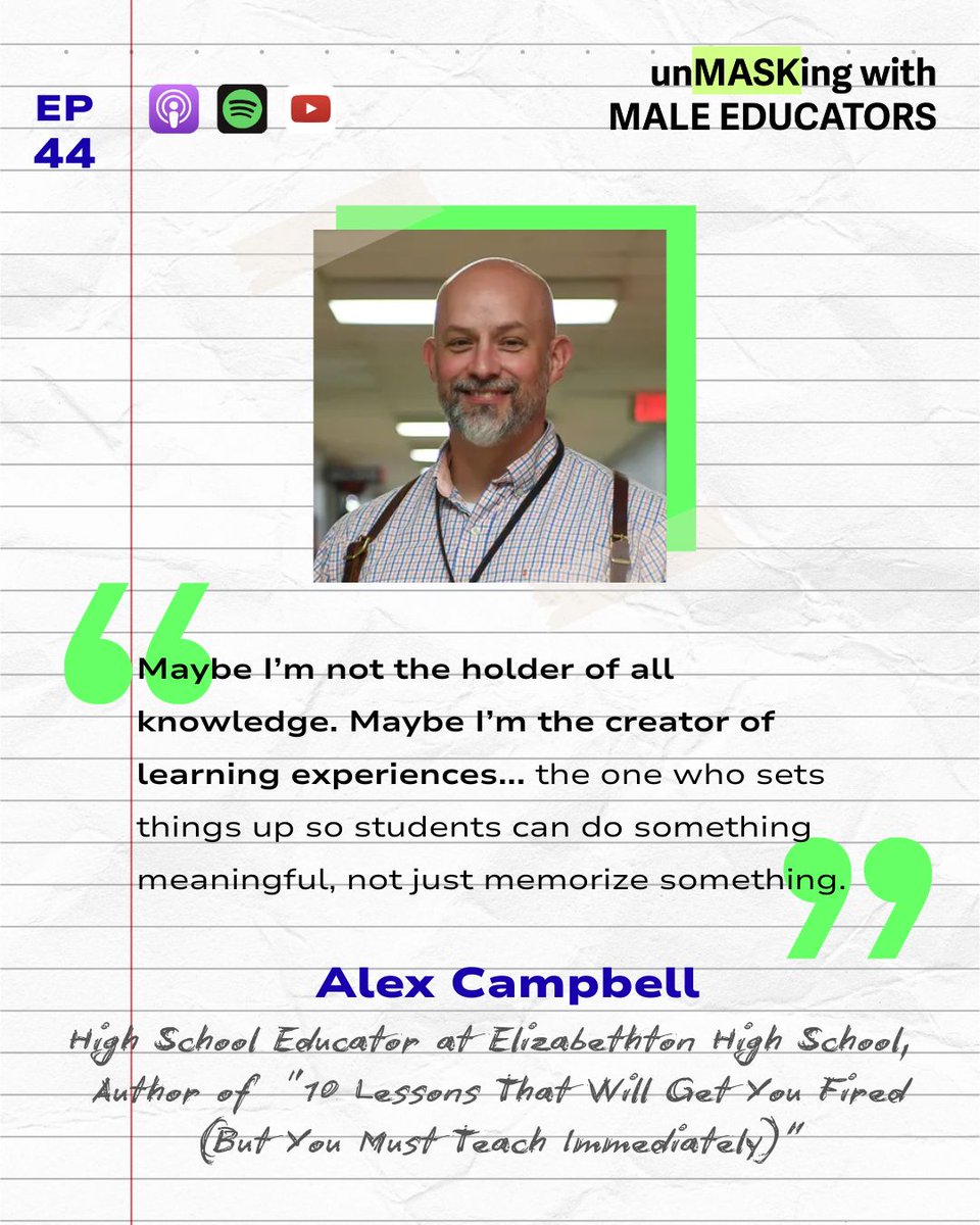 BranchSpeaks's tweet image. For EDUCATORS interested in #projectbasedlearning - no matter what side of the aisle, what feelings you have about it - this is a great episode for you. And, oh yeah, our guest&apos;s class used pbl to solve SIX MURDERS. You read that correctly.
apple.co/3fexaYV