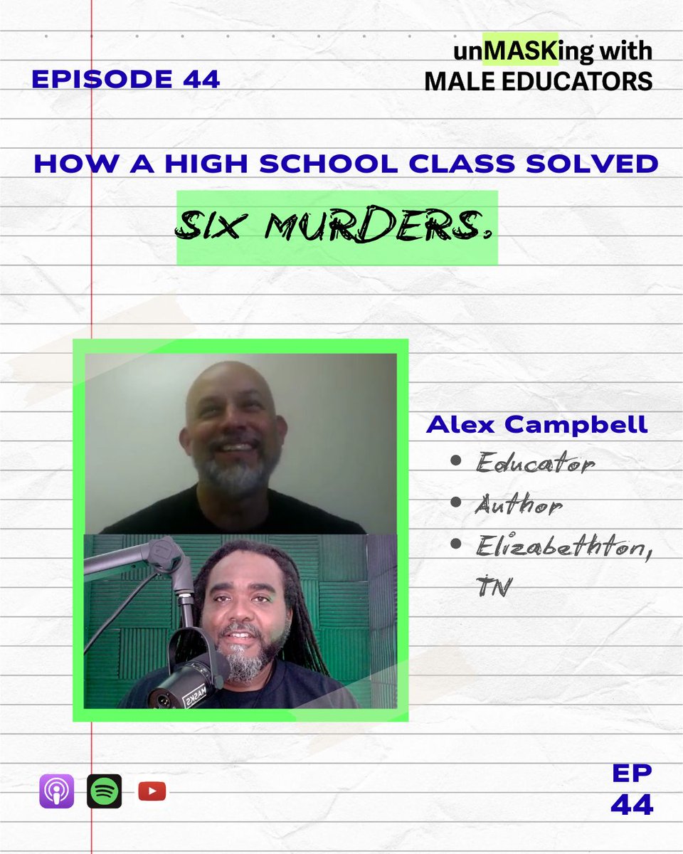 BranchSpeaks's tweet image. For EDUCATORS interested in #projectbasedlearning - no matter what side of the aisle, what feelings you have about it - this is a great episode for you. And, oh yeah, our guest&apos;s class used pbl to solve SIX MURDERS. You read that correctly.
apple.co/3fexaYV