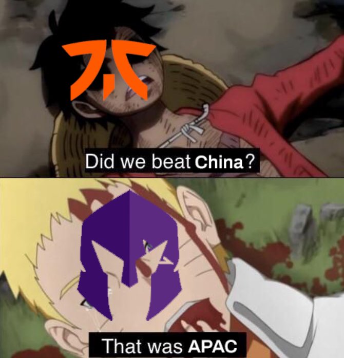 KOIULTRAFAN's tweet photo. Mañana 0-2 fresco para FNATIC que si les toca china🇨🇳 https://t.co/cmtrVnpddd