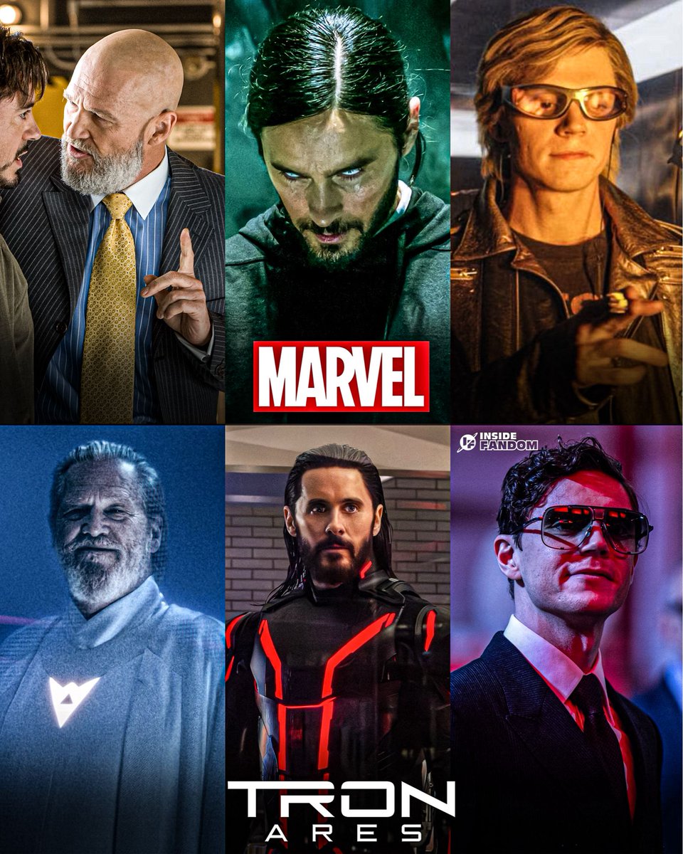 Inside Fandom (@inside_fandom) on Twitter photo From the Marvel to TRON Ares. From the Marvel to TRON Ares.