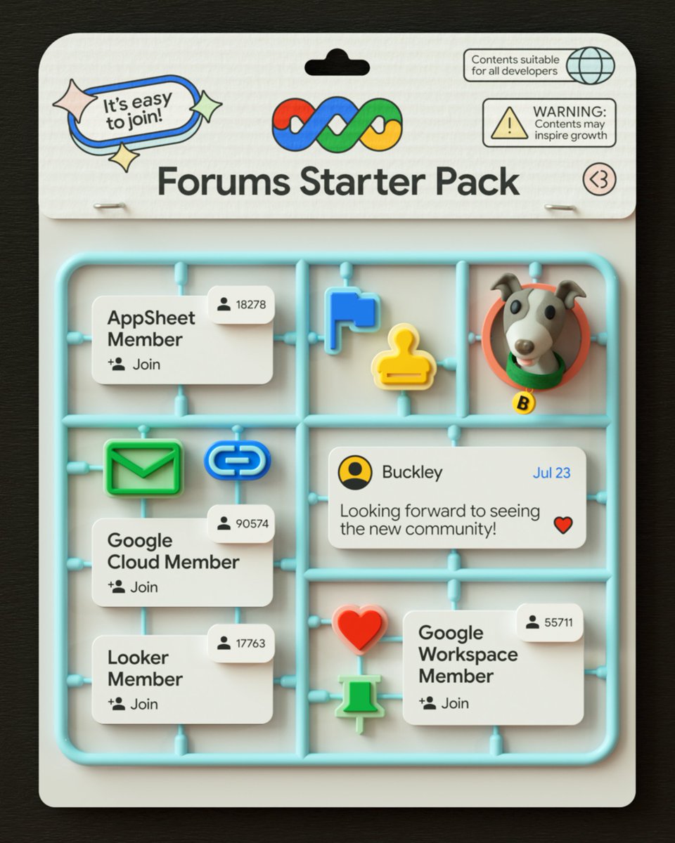 googledevs's tweet image. What's your go-to dev starter pack? 🤔 From quick FAQs to in-depth conversations, the #GoogleDeveloperProgram forums has everything you need to succeed. Join the forums → goo.gle/3JEux5Y