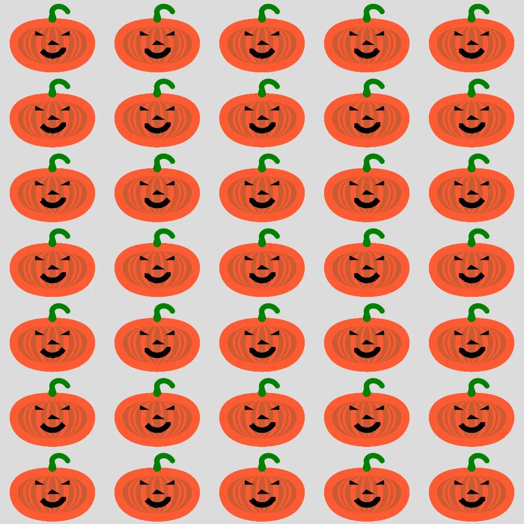 ryotahagihara's tweet image. Halloween Pumpkin Proliferating
🎃🎃
@TakagiHitoshi
pattlas.com/patterns/8EB0k…
#pattlas #creativecoding #p5js