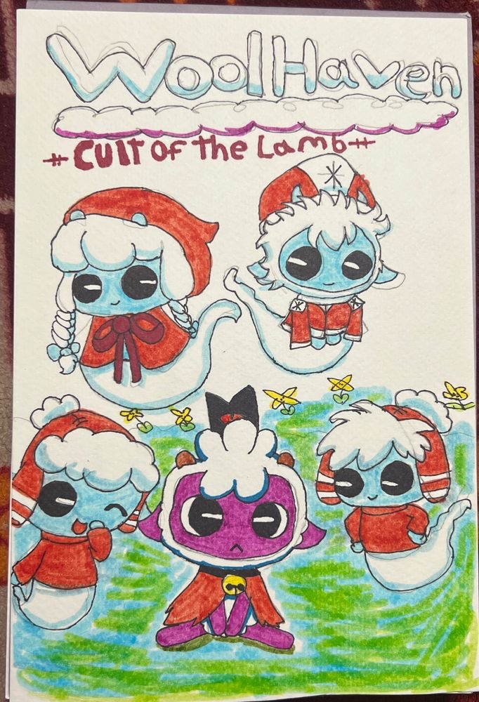 Princess4cookie's tweet photo. WoolHaven ❄️ 
#CultoftheLamb #cultofthelambfanart #cultofthelambart #COTL #cotlart #art https://t.co/lIYNmt38WJ