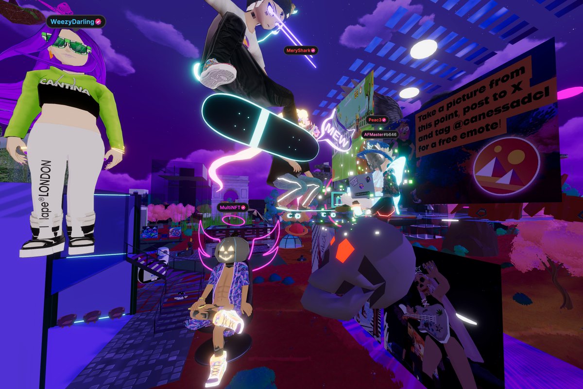 DOCTORdrippNFT's tweet photo. Made it all the way to the top 🥳
-147, 91 in @decentraland 

Come grab a free emote by @CanessaDCL https://t.co/Sz9EWvmxFA