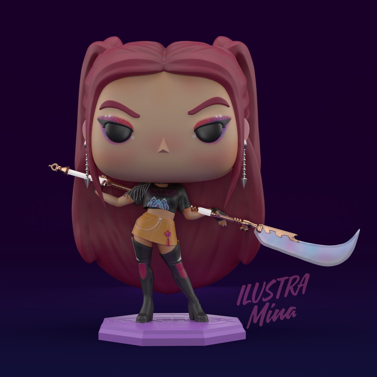 ilustramina3d's tweet photo. Funko Pop custom of HUNTRIX✨ from Kpop Demon Hunters are available on Cults and CgTrader (link in bio) for 3d printing. The weapons available for free.
‼️Not an official Funko product, its fanart
#huntrix #KPOPDEMONHUNTERS #kpdh #3DPrint #rumi #zoey #mira #customfunko https://t.co/4l7sNrBROW
