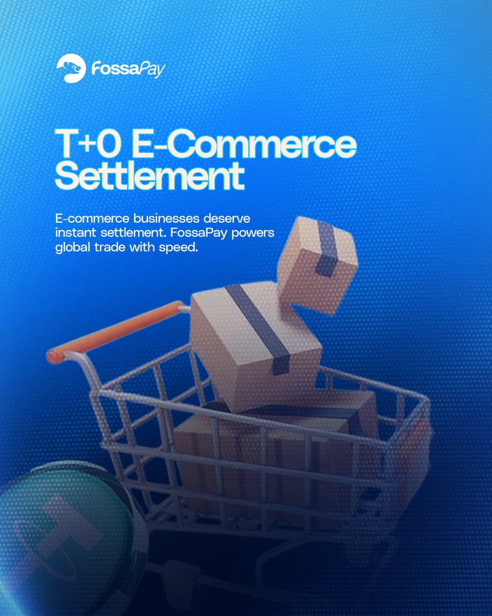 fossapay's tweet image. You put in the work.
You shouldn’t have to wait 24 - 48 hours to see your money.
FossaPay powers T+0 (same-day) settlements for e-commerce, helping businesses grow with speed, confidence, and trust. 💙
