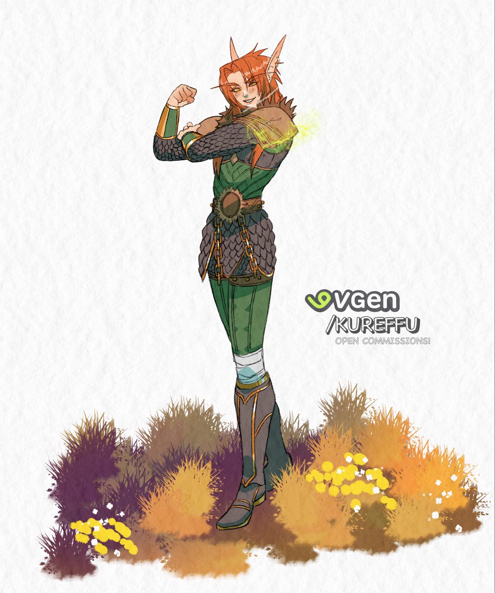 Elemmin, my blood elf from WoW 💚 

#belf #wowart #worldofwarcraft #bloodelf