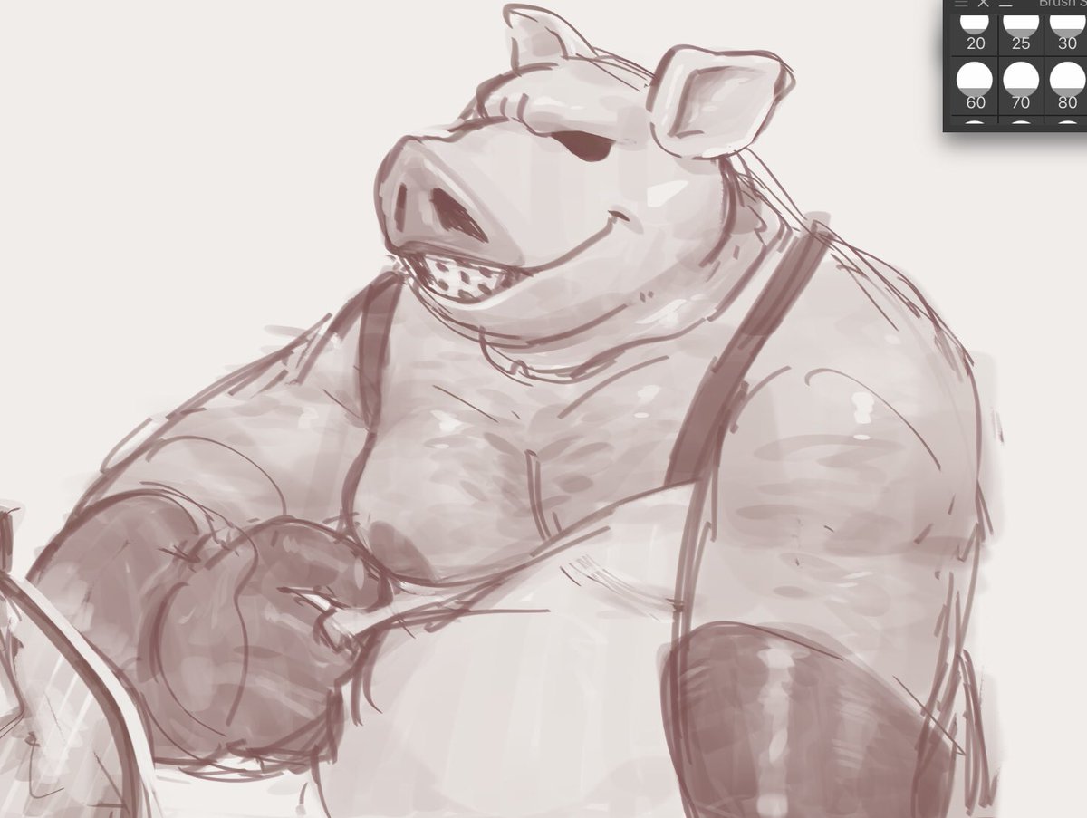 rendogged's tweet image. this is my butcher he has every disease