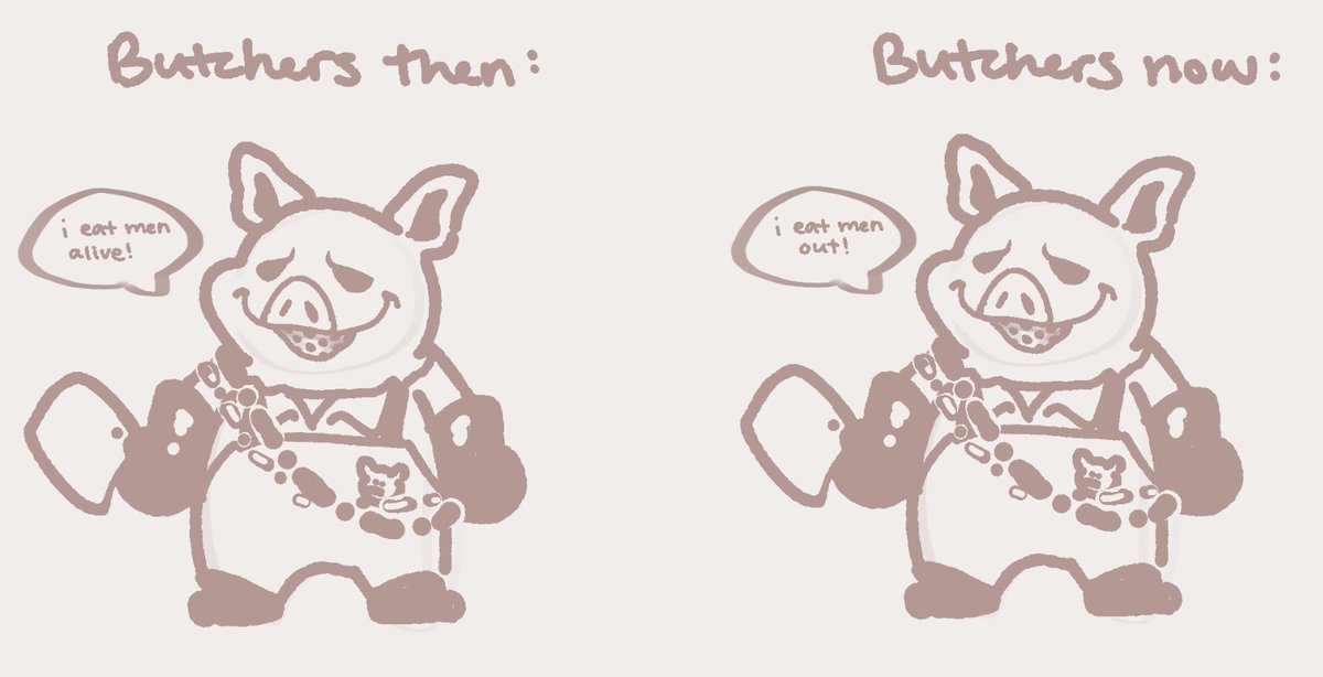 this is my butcher he has every disease