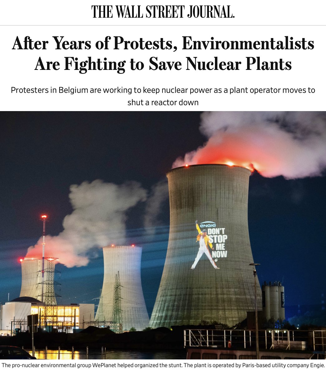 FutureJurvetson's tweet image. Will the environmental activists opposing nuclear electricity ever admit mistake?

If the goal is to protect the environment, it’s hard to name a movement that has achieved the opposite of its intent more spectacularly.

If only they had been on the right side of history 50 years…